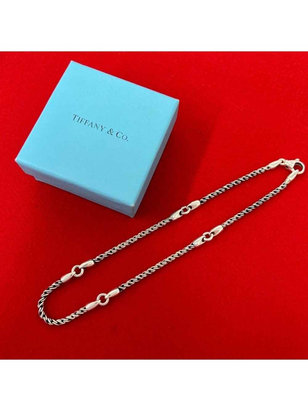 Tiffany & Co Vintage Chain Necklace 925 Sterling Silver